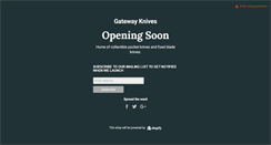 Desktop Screenshot of gatewayknives.com